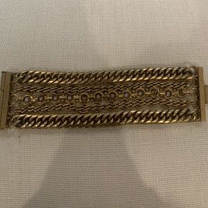 Juicy Couture chunky gold layered bracelet